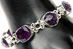 Faceted Amethyst Bracelet