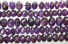 Faceted Amethyst Buttons