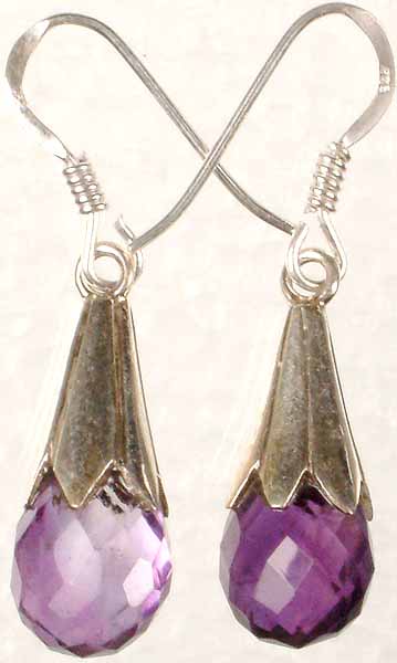 Faceted Amethyst Drops