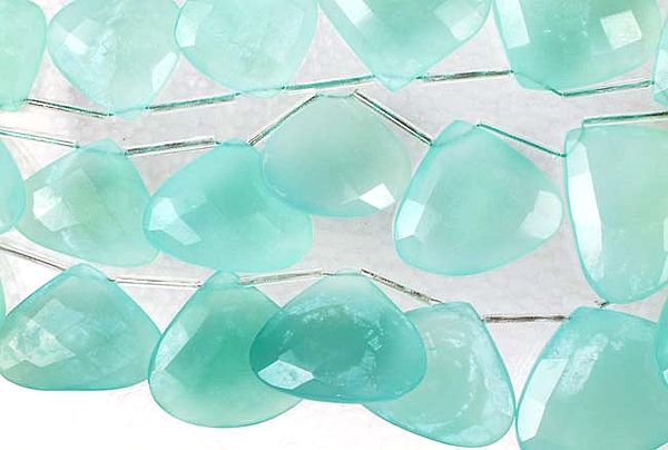 Faceted Brilolettes of Peru Chalcedony