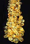 Faceted Citrine Drop Beads
