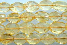 Faceted Citrine Ovals