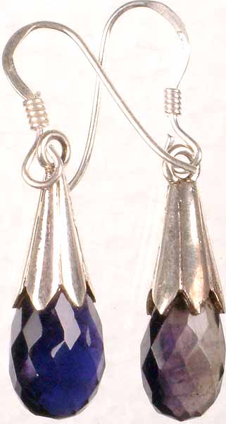 Faceted Iolite Drops