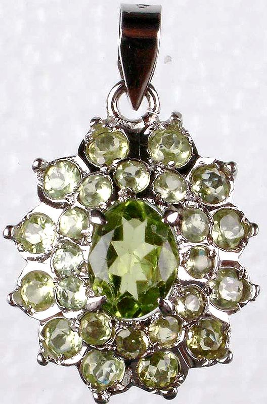 Faceted Peridot Sparkler