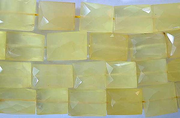 Faceted Yellow Chalcedony Chewing Gum