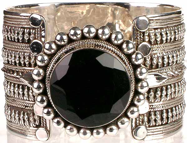 Filigree Bracelet of Black Onyx