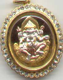 Ganesha - Shiva Double Sided Pendant