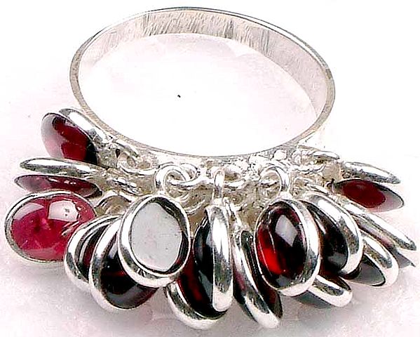 Garnet Bezel Ring