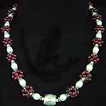 Garnet Pearl Necklace
