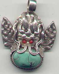 Garuda Turquoise Pendant