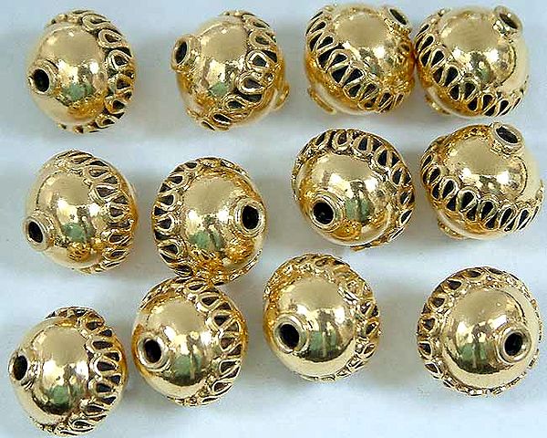 Gold Plated Ball Beads