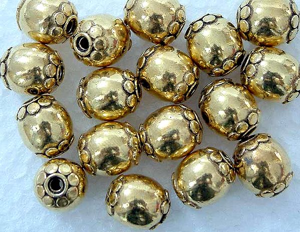 Gold Plated Ball Beads