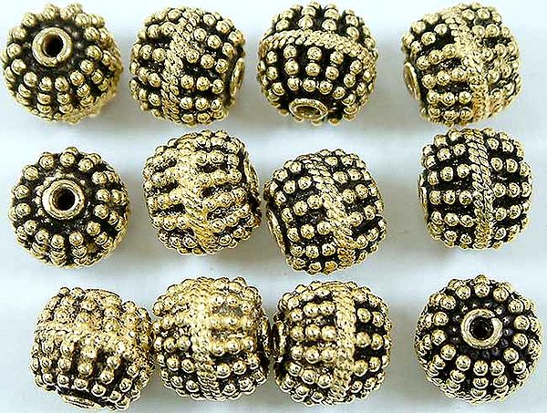 Gold Plated  Round Beads