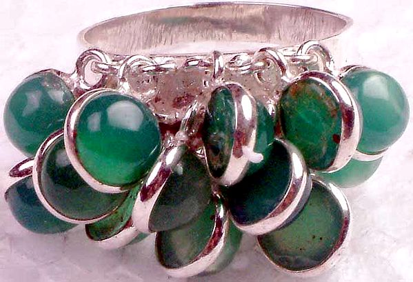 Green Onyx Bezel Ring