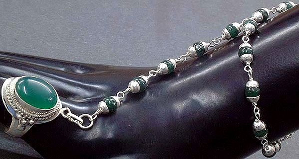 Green Onyx Slave Bracelet