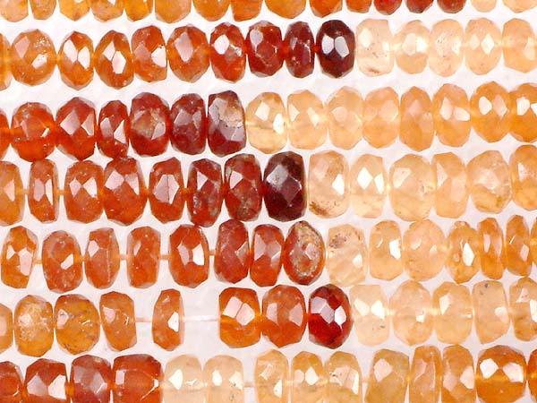 Hessonite Faceted Rondell