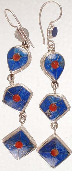 Inlay Earrings from Nepal