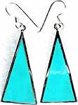 Inlay Triangles of Robin's Egg Turquoise