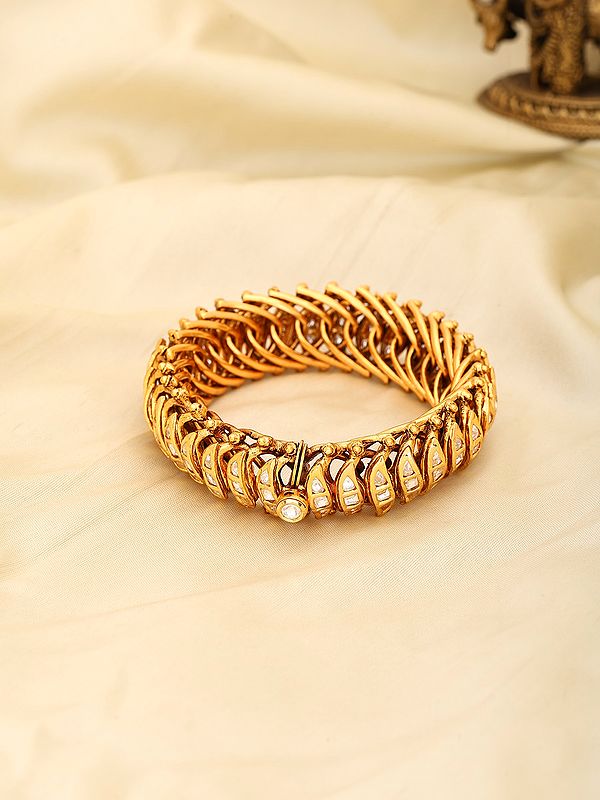 Elegant Braided Openable Bracelet with Stone Accents