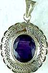 Jaali Pendant of Amethyst