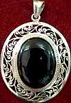 Jaali Pendant of Black Onyx