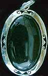 Jaali Pendant of Black Onyx