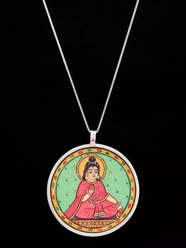 Goddess Parvati (Chanting the Syllable Om Namah Shivay) Pendant