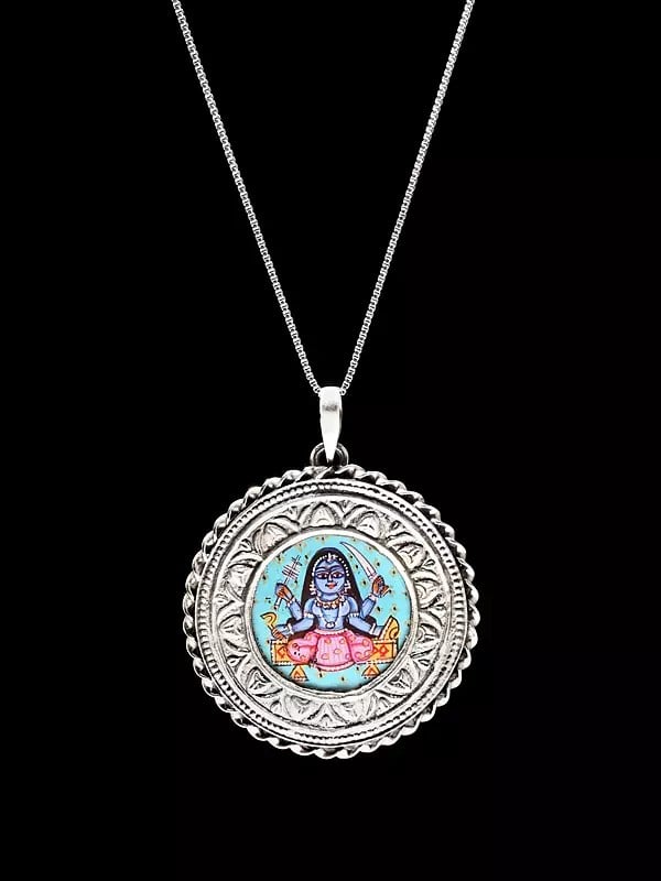 Hand Painted Goddess Kali Pendant