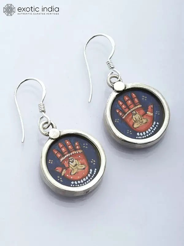 Lord Hanuman Hook Earrings