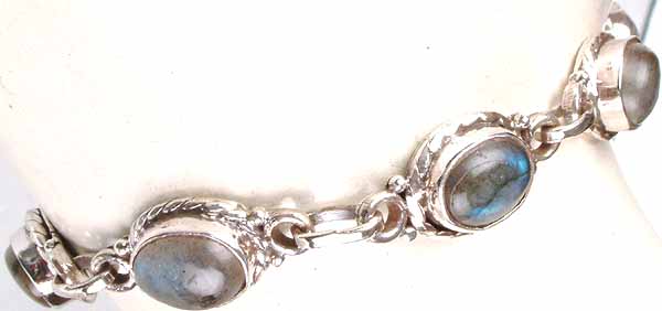 Labradorite Bracelet with Toggle Closure