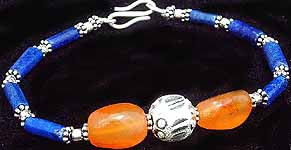 Lapis Carnelian Bracelet