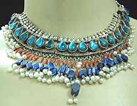 Lapis Coral Silver Necklace