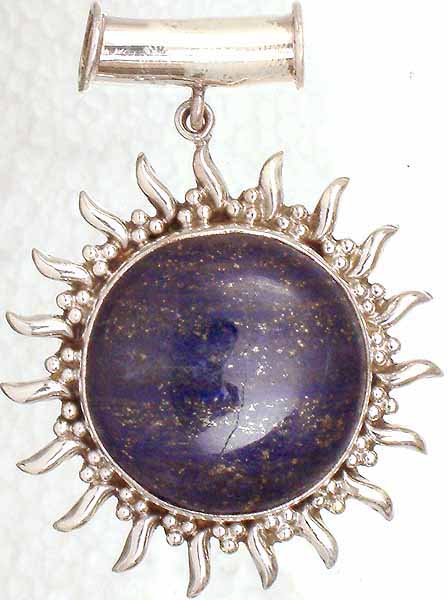 Lapis Lazuli Sun Pendant