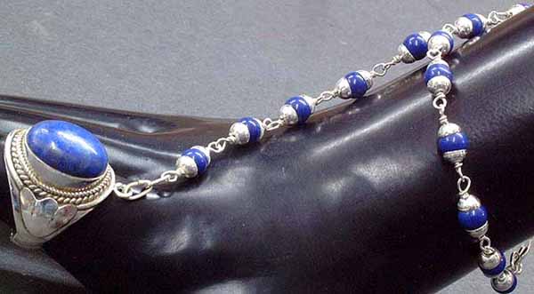 Lapis Slave Bracelet