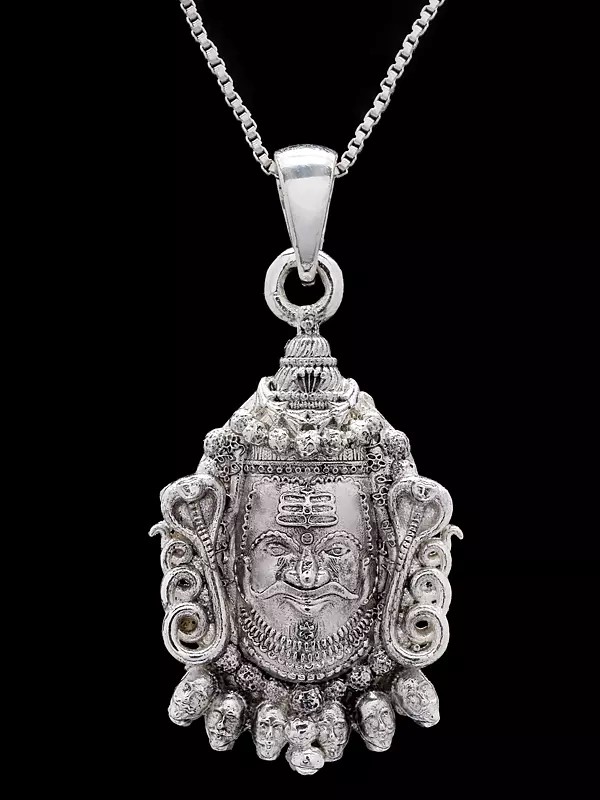 Sterling Silver Mahakal Pendant