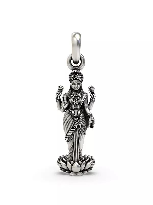 Standing Goddess Lakshmi Pendant