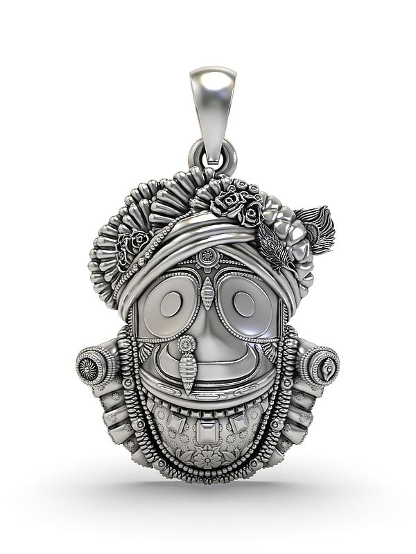 Sterling Silver Jagannath Ji Pendant