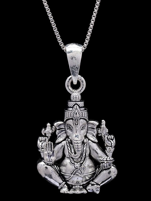 Chaturbhuja Lord Ganesha Pendant