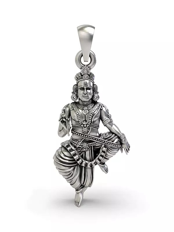 Lord Sastha Sterling Silver Pendant