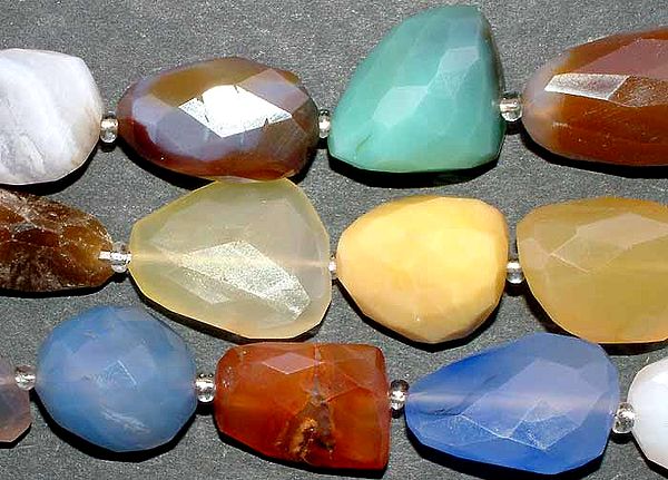 Mixed Stone Faceted Tumbles
