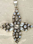 Moonstone Cross pendant
