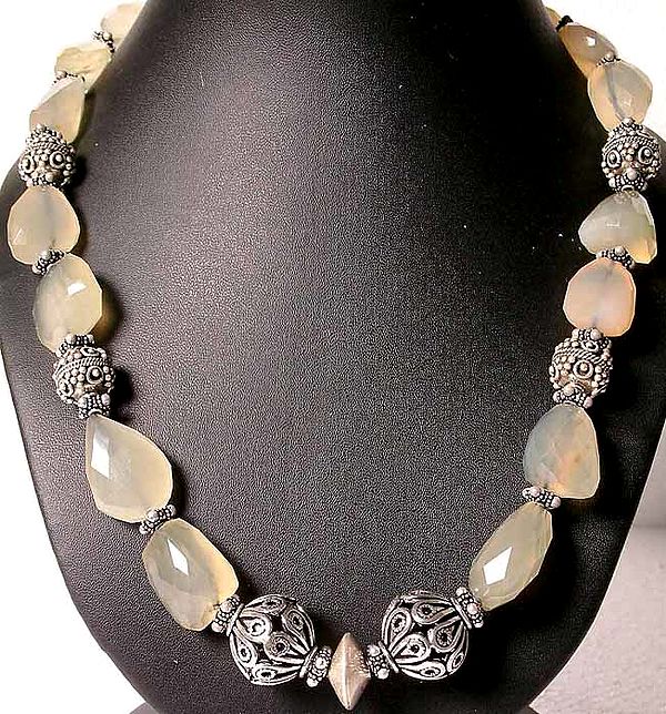 Necklace of Yellow Chalcedony