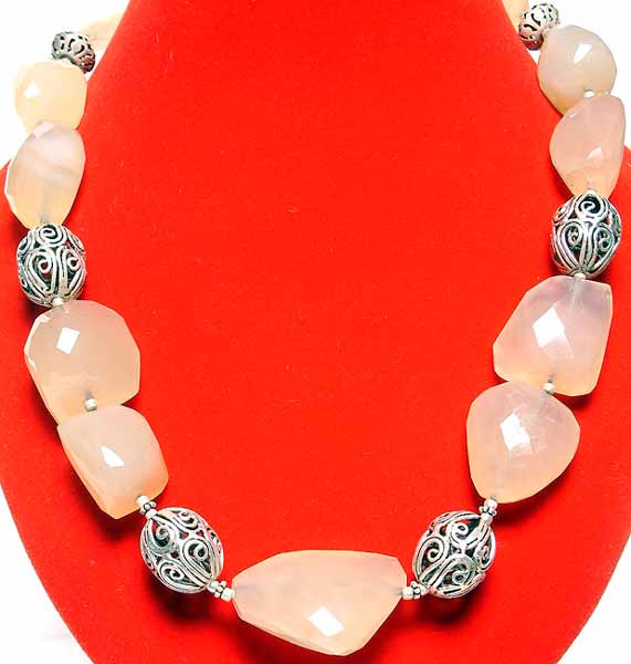Necklace of Yellow Chalcedony