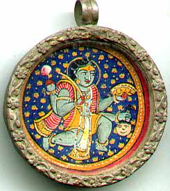 Old Shiva Kali Pendant
