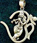 Om Krishna Pendant