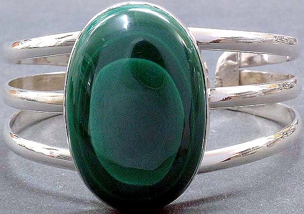 Oval Malachite Bracelet