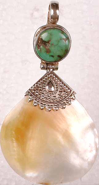 Pendant of Shell and Turquoise