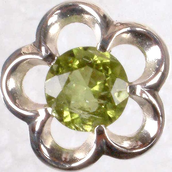 Peridot Flower Pendant