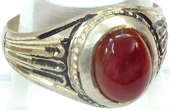 Persian Ring of Red Onyx