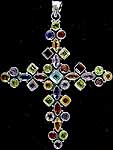 Rainbow Cross Pendant